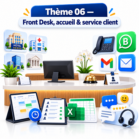 Gestion du Front Desk, accueil & service client